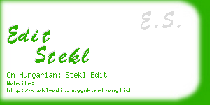 edit stekl business card